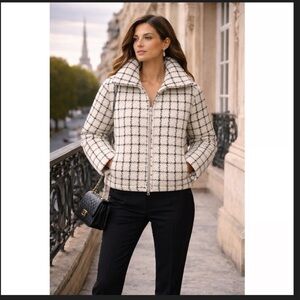 Jason Wu Checkered Tweed Jacket